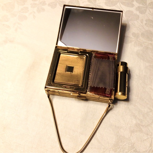HP 5/4 🎉 Vintage 50’s Minaudière Compact Purse - Picture 7 of 15